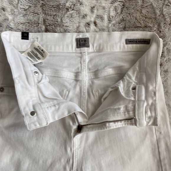 Citizens of Humanity Charlie Crop high rise skinny jeans size 25 white denim - Picture 3 of 10